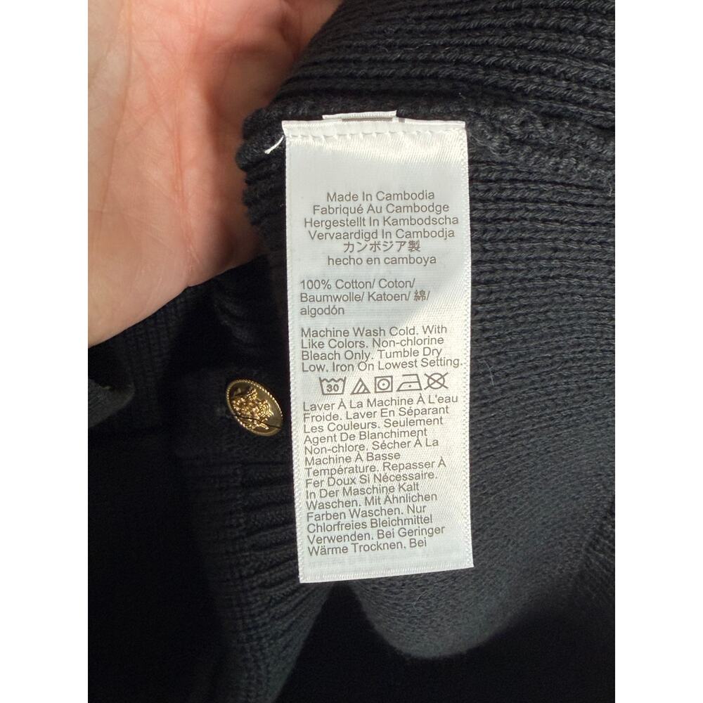 J. Crew Emilie Long Sleeve Button Front Knit Cardigan Sweater Black Womens S NWT - Picture 7 of 12